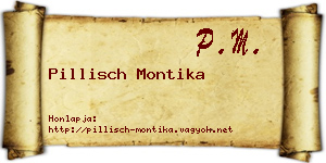 Pillisch Montika névjegykártya